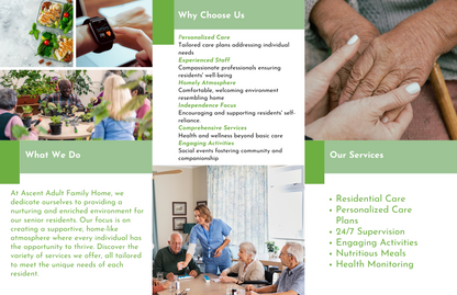 Get BROCHURES for your HOME CARE business!