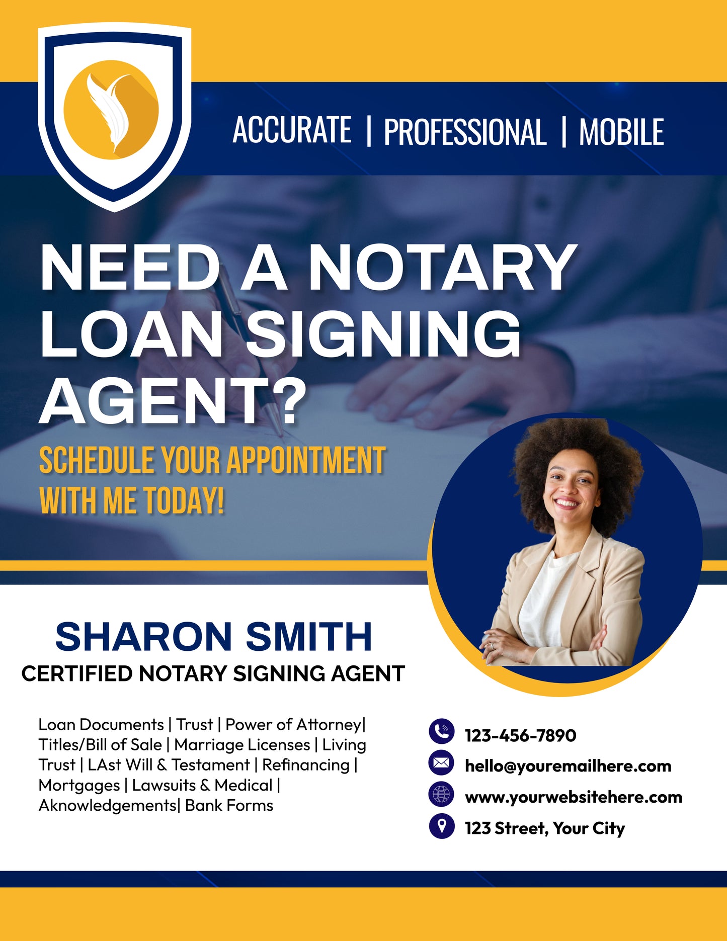 Custom Notary Flyers (Get 2 for 29.99)