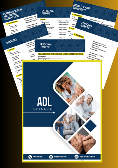 ADL CHECKLIST- editable in Microsoft Word