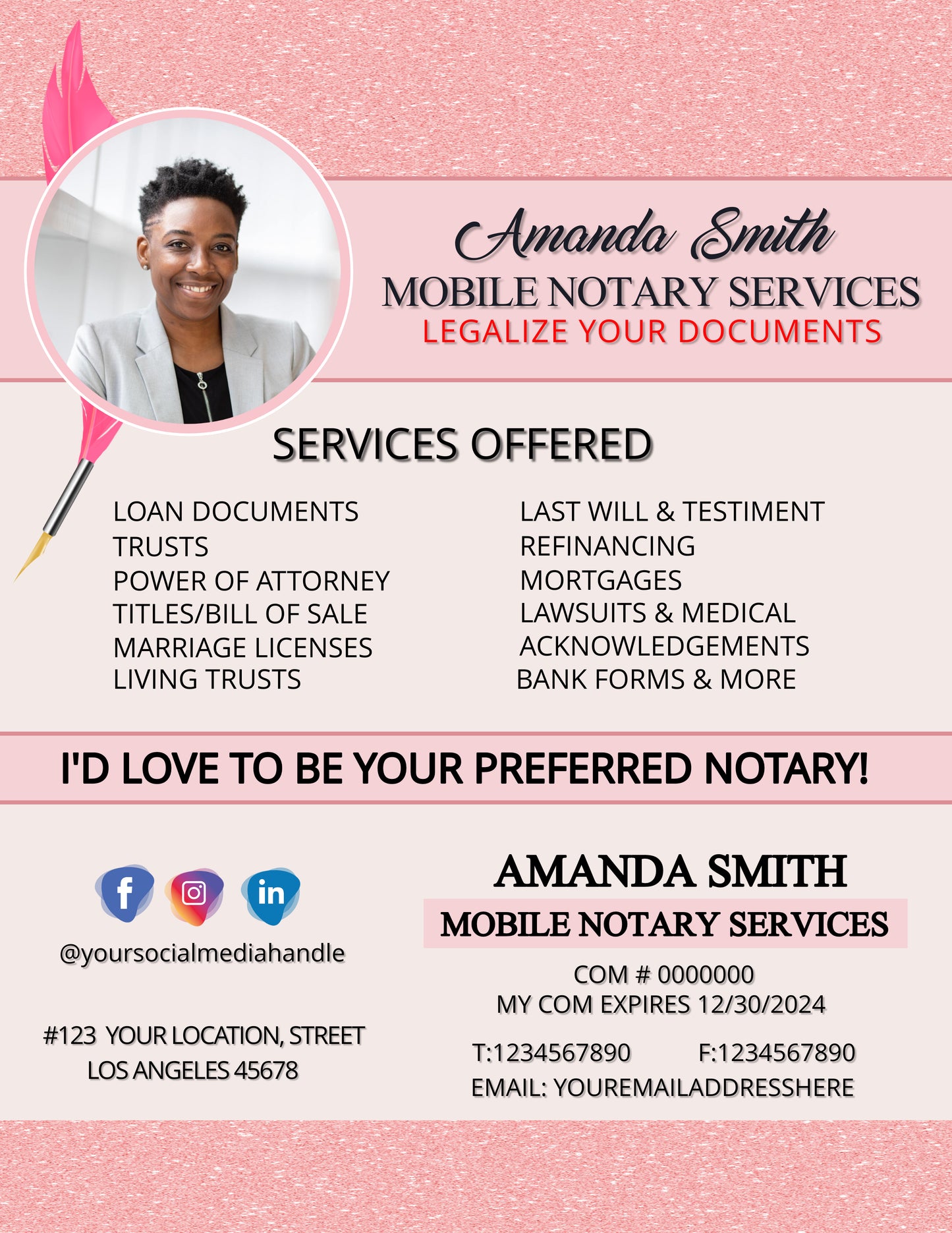 Custom Notary Flyers (Get 2 for 29.99)