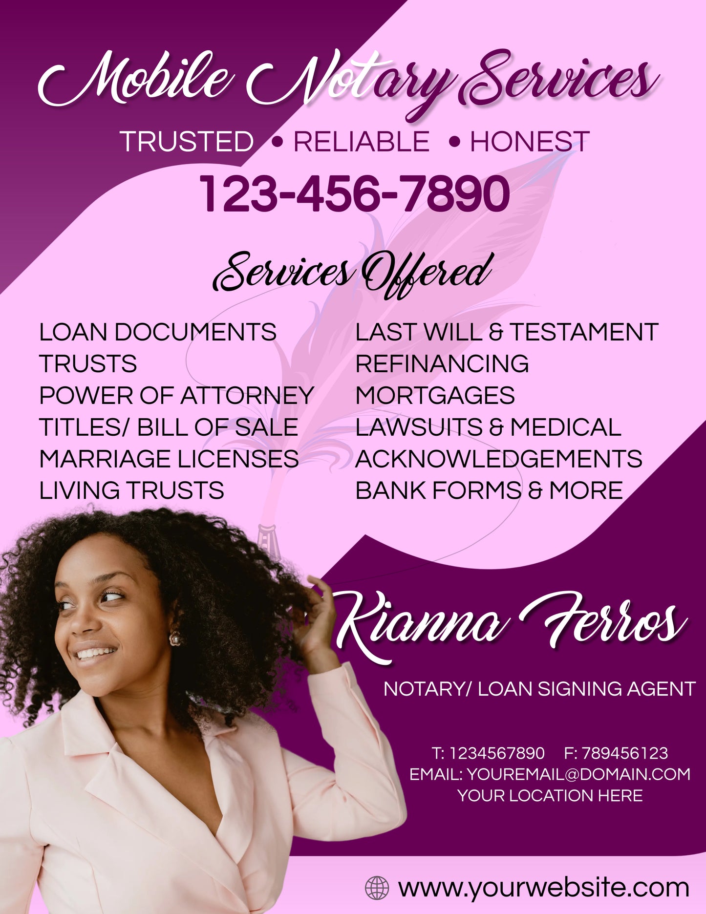 Custom Notary Flyers (Get 2 for 29.99)