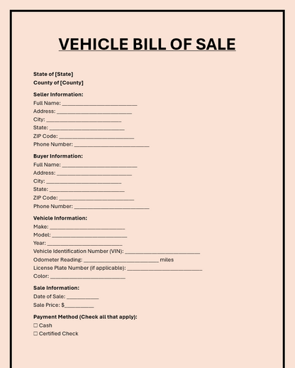 Use Over 50 premade NOTARY FORMS for you to use (edit in Microsoft word)