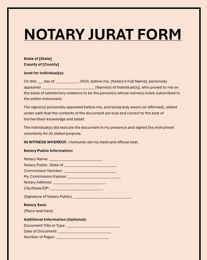 Use Over 50 premade NOTARY FORMS for you to use (edit in Microsoft word)