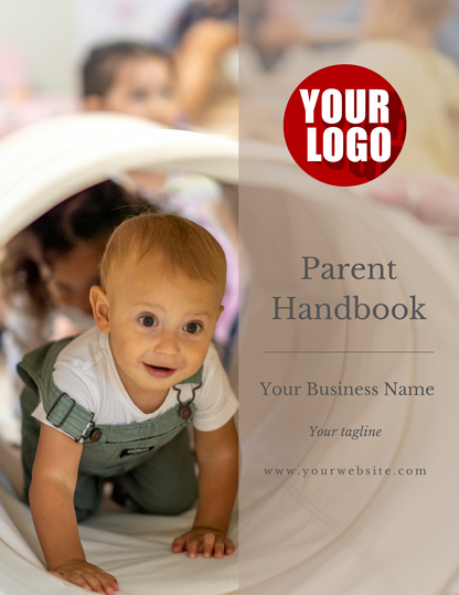 DAYCARE PARENT HANDBOOK- editable in Canva