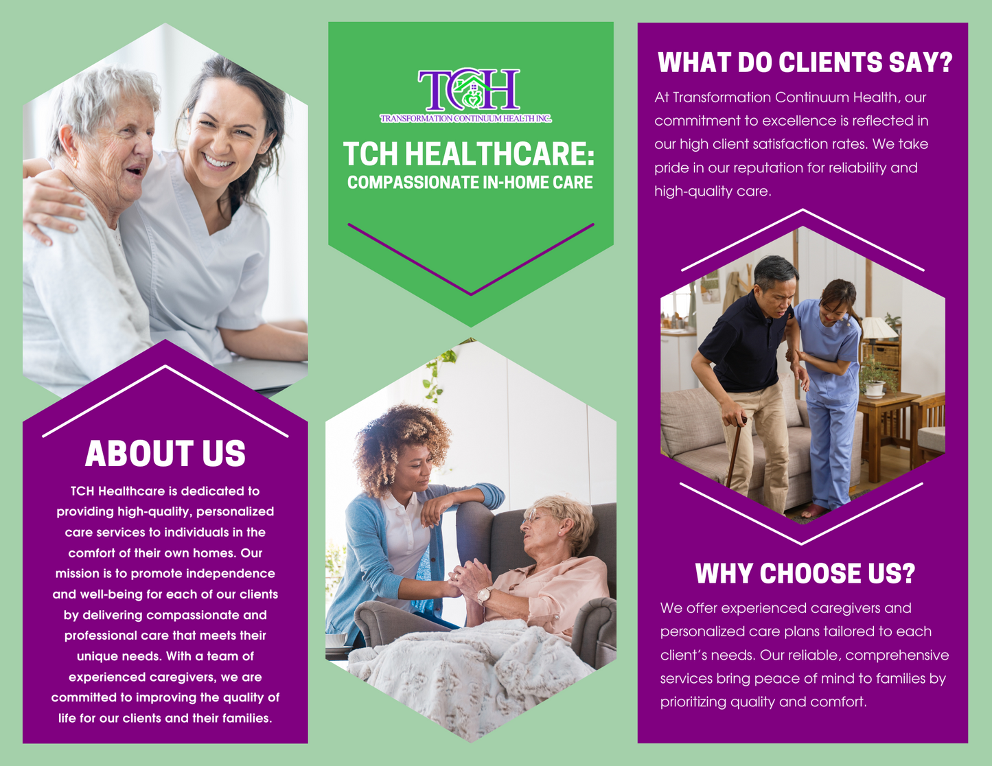 Get BROCHURES for your HOME CARE business!