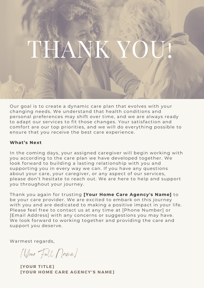 New Client Welcome Pack (Client Intake Form + Service Agreement + Welcome New Client Letters)