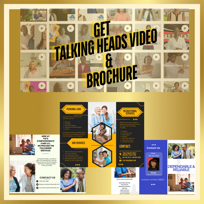 Get (1 TALKING HEADS VIDEO) & (1 BROCHURE)