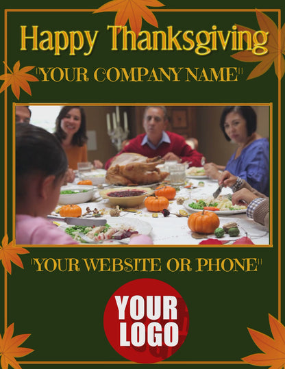 Get 2 (THANKSGIVING) DAY themed promo videos for your business